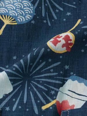 甚平・浴衣|【Ampersand】総柄甚平ロンパース