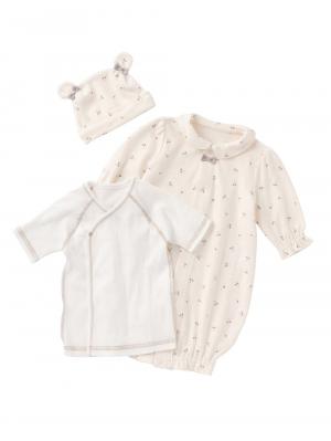 出産準備チェリー柄3点セット51670