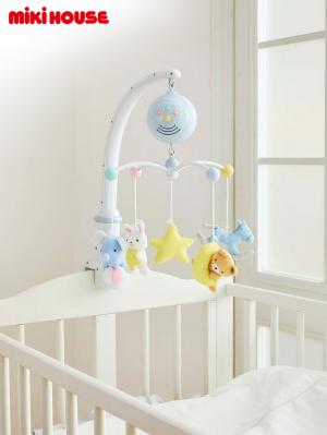 ベビーおもちゃ|【ミキハウス】ベッドメリー|ー