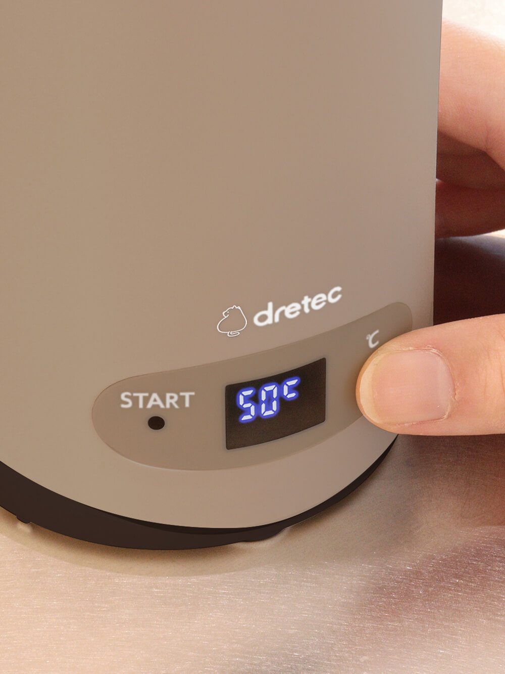 子育て便利家電|沸かせる温調ボトル Dan to Dan|ベージュ