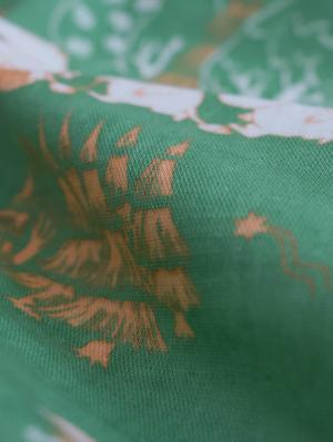 ベビー ブランケット・タオルケット|【ムーミン】マルチガーゼケット|星と森 グリーン