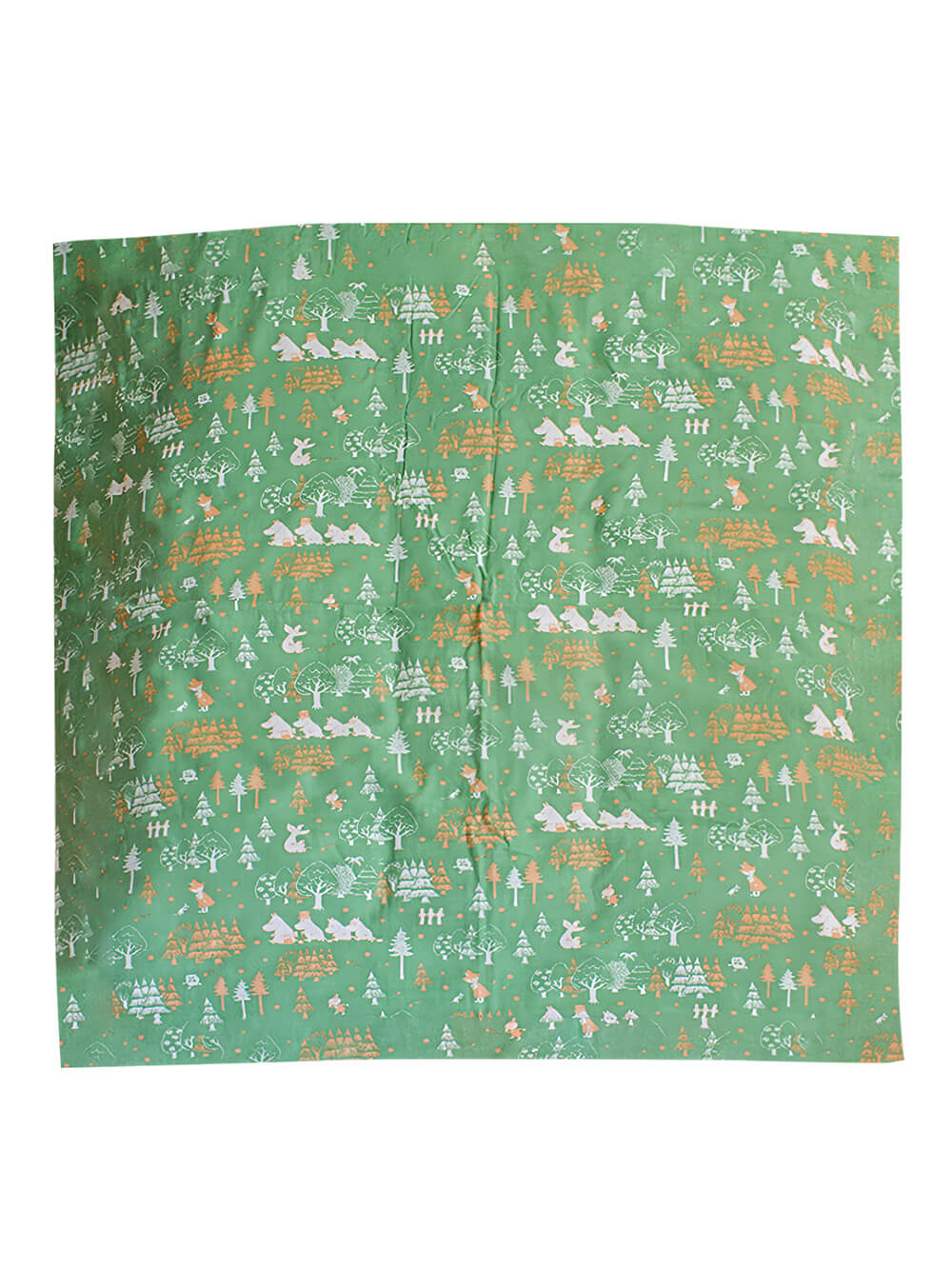 ベビー ブランケット・タオルケット|【ムーミン】マルチガーゼケット|星と森 グリーン