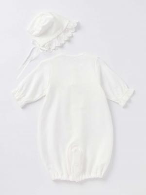 セレモニードレス|春 秋 冬【日本製】ダイヤキルトドレスオール&帽子セット