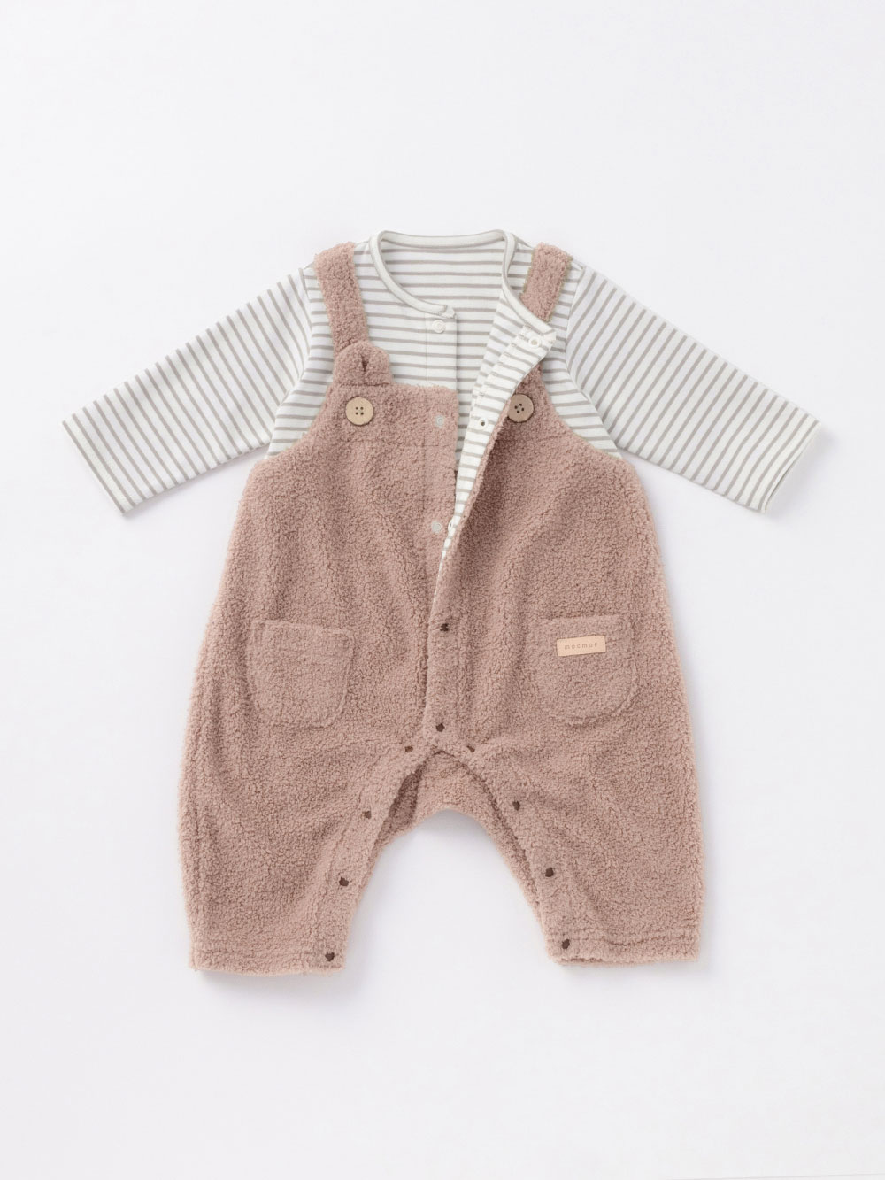 ロンパース・カバーオール MOZ MOZ】前開きカバーオール（ベビー服・子供服 男の子・女の子