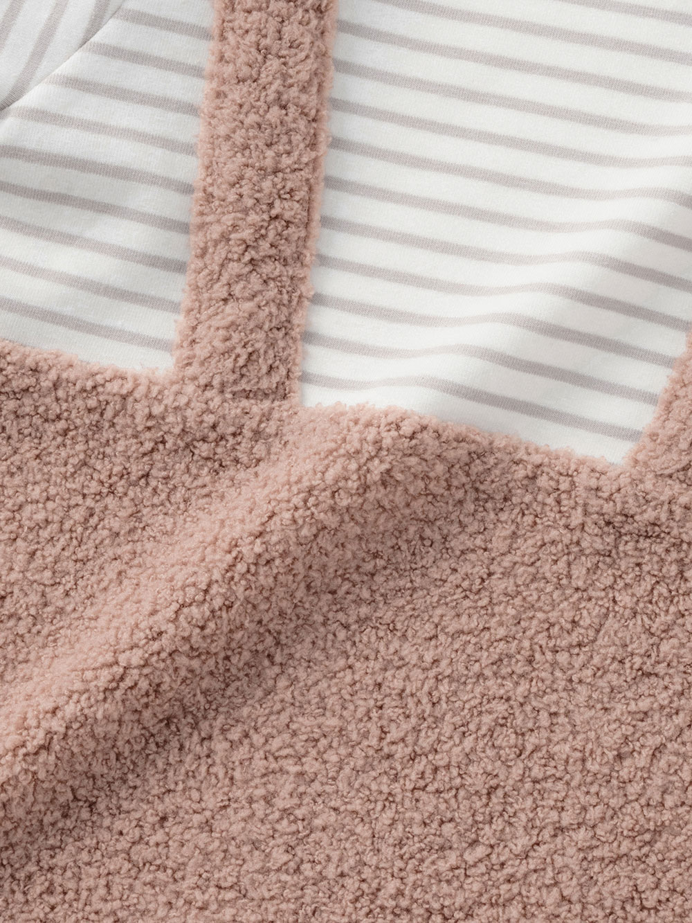 ロンパース・カバーオール|【mocmof】くま重ね着風カバーオール