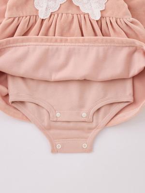 ロンパース・カバーオール|【mocmof】おめかしレース襟ロンパース