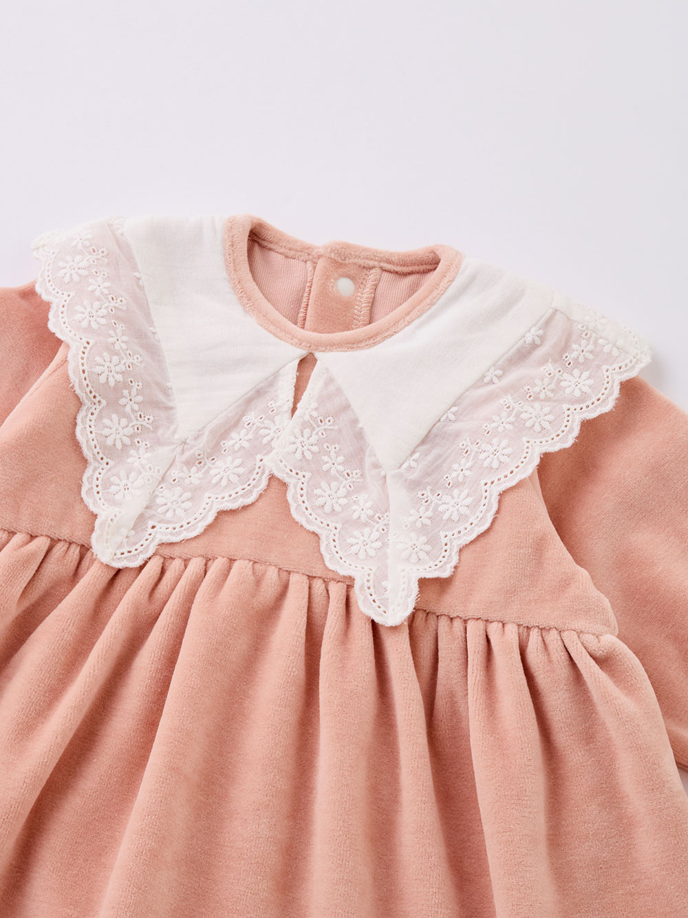 ロンパース・カバーオール|【mocmof】おめかしレース襟ロンパース