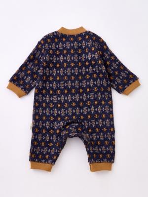 ロンパース・カバーオール|【MAKE YOUR DAY】雪柄ジャガードロンパース