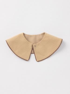 ロンパース・カバーオール|【Seraph】スタイ付きすずらん刺繍ロンパース|ベージュ