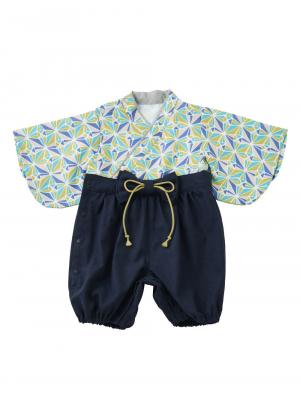 ロンパース・カバーオール|【Seraph】お気軽おめかし袴ロンパース　男の子　女の子|ネイビー