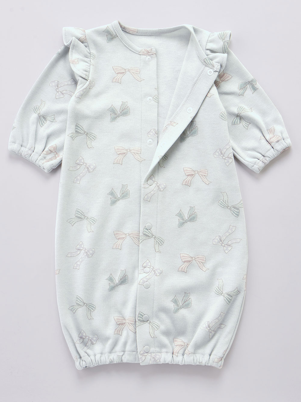 ツーウェイオール（2WAYオール）|【親子コーデ可】リボン柄プリント2WAYオール