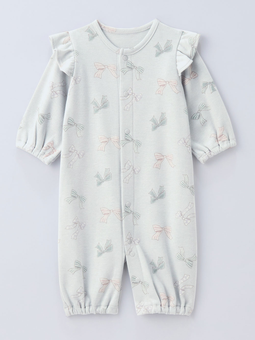 ツーウェイオール（2WAYオール）|【親子コーデ可】リボン柄プリント2WAYオール