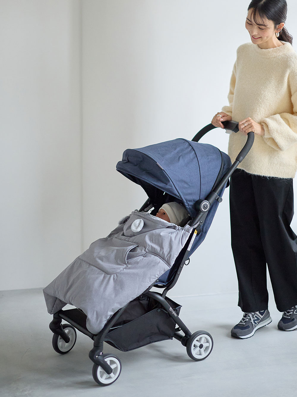 ベビーケープ|パウダーフリースあったかケープ