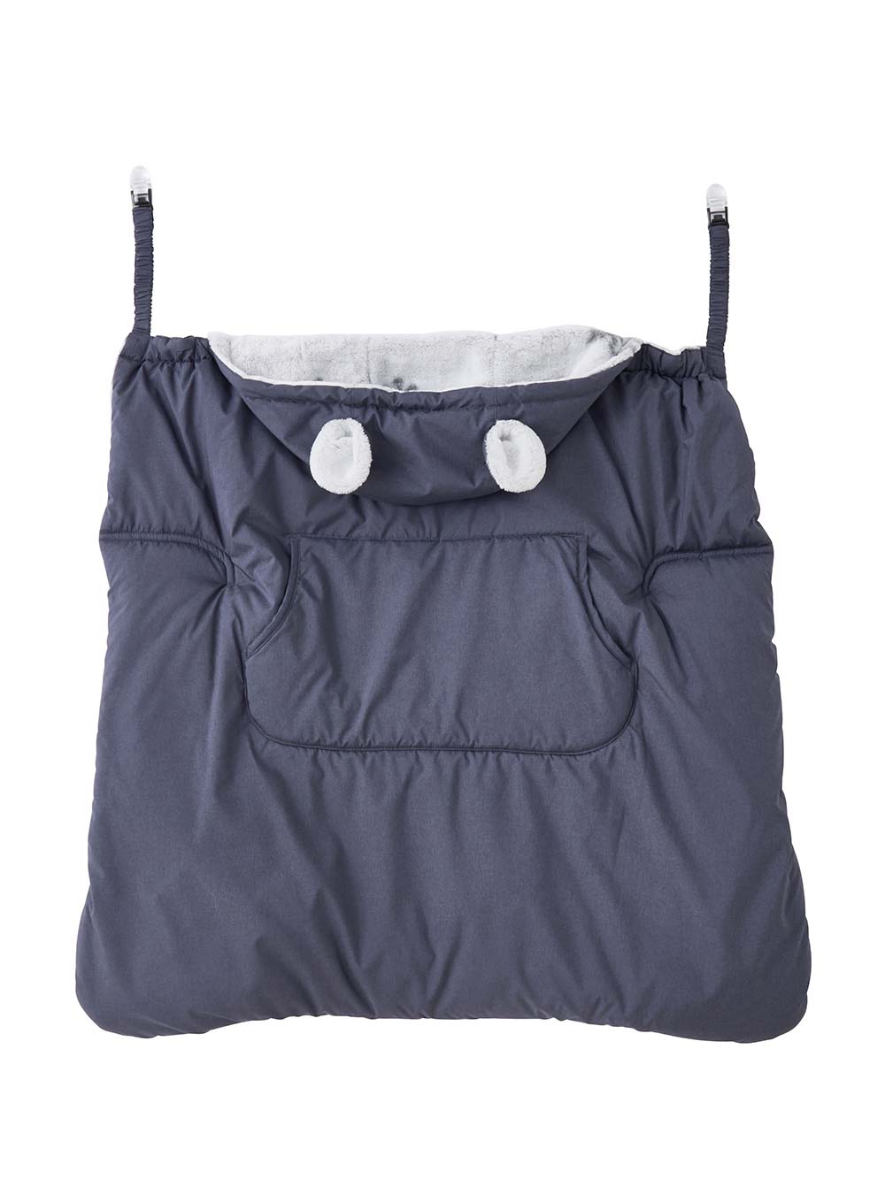 ベビーケープ|パウダーフリースあったかケープ|ネイビー