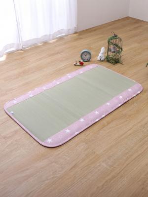 プレイマット・ベビー マット|ベビー用い草マット（デニムスター）|ピンク
