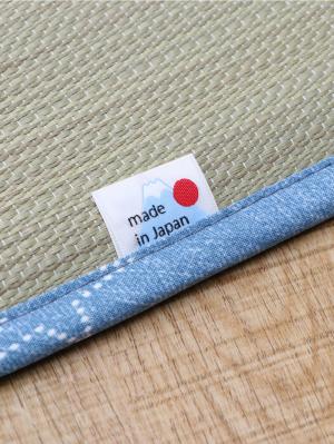 プレイマット・ベビー マット|ベビー用い草マット（デニムスター）|ブルー