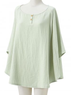 マタニティ 美容・コスメ・雑貨|ポコポコガーゼのふんわり授乳ケープ|モスグリーン