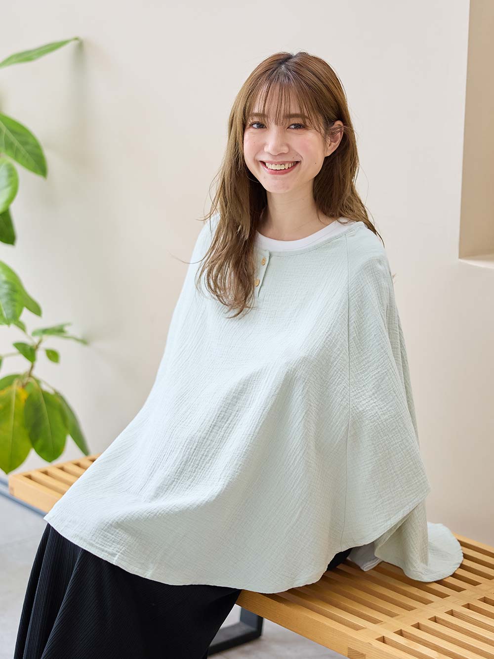 マタニティ 美容・コスメ・雑貨|ポコポコガーゼのふんわり授乳ケープ