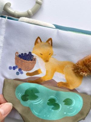 ベビーおもちゃ|【amanoppo】ふんわりえほん りすくんのさくらんぼ探し