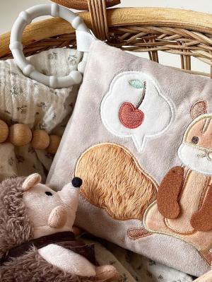 ベビーおもちゃ|【amanoppo】ふんわりえほん りすくんのさくらんぼ探し