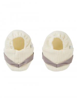 ベビーシューズ・ファーストシューズ・ベビー靴下|【mocmof】鼻緒付きベビーブーティ|グレー