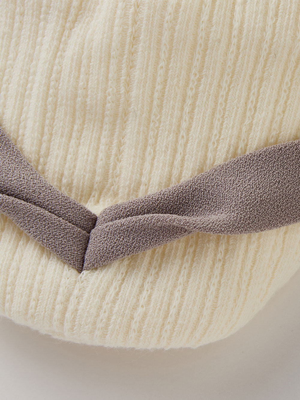 ベビーシューズ・ファーストシューズ・ベビー靴下|【mocmof】鼻緒付きベビーブーティ|グレー