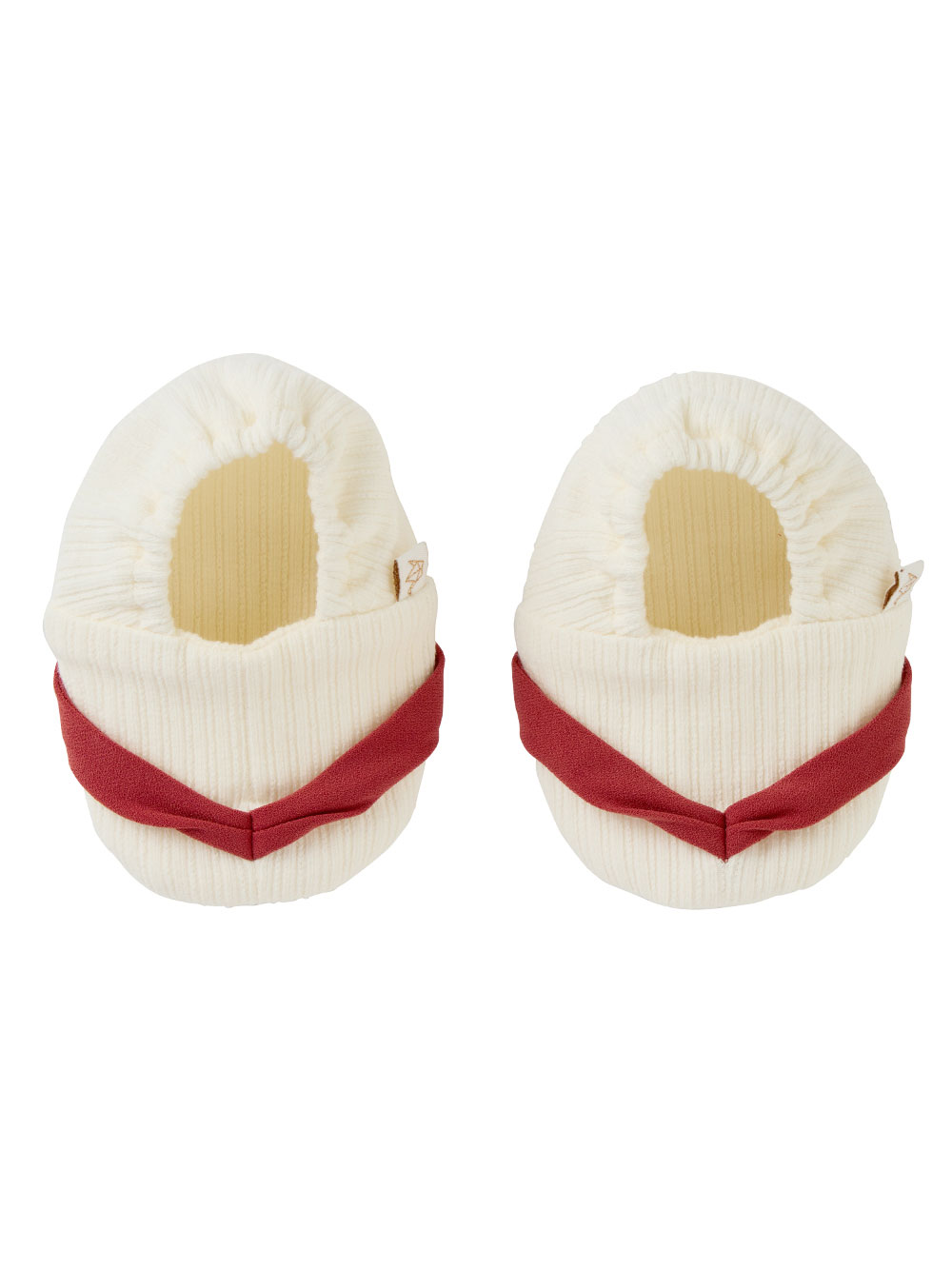 ベビーシューズ・ファーストシューズ・ベビー靴下|【mocmof】鼻緒付きベビーブーティ|レッド