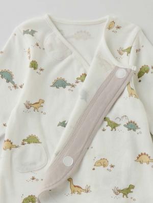 ロンパース・カバーオール|【mocmof】恐竜柄かんたんロンパース