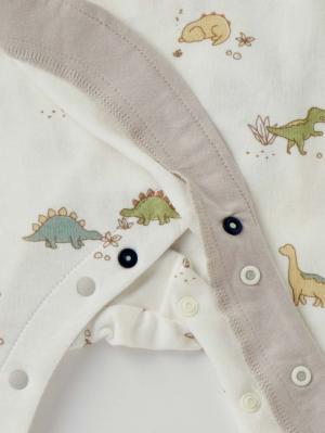 ロンパース・カバーオール|【mocmof】恐竜柄かんたんロンパース