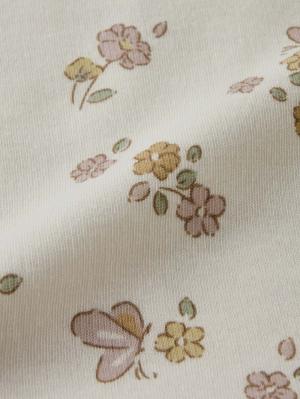 ロンパース・カバーオール|【mocmof】花柄かんたんロンパース