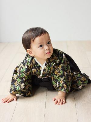 シーズンアイテム|【MAKE YOUR DAY】袴セット 男の子 女の子|ブラック