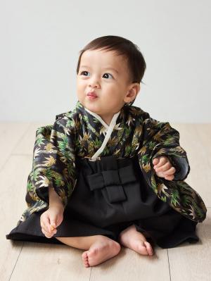 シーズンアイテム|【MAKE YOUR DAY】袴セット 男の子 女の子|ブラック