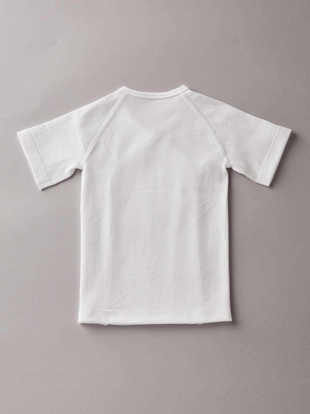 コンビ肌着・新生児/ベビー肌着|【日本製】匠スムース短肌着|オフホワイト