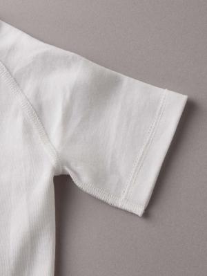 コンビ肌着・新生児/ベビー肌着|【日本製】匠スムース短肌着|オフホワイト