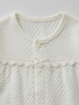 セレモニードレス|【日本製】春 夏 秋 レーシーニットドレス＆帽子セット|ホワイト（クルー）