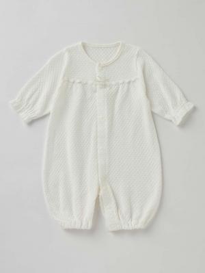 セレモニードレス|【日本製】春 夏 秋 レーシーニットドレス＆帽子セット|ホワイト（クルー）