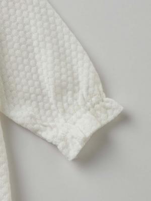 セレモニードレス|【日本製】春 夏 秋 レーシーニットドレス＆帽子セット|ホワイト（クルー）