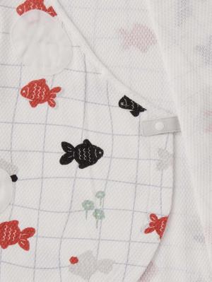 ロンパース・カバーオール|【mocmof】金魚柄サマーロンパース