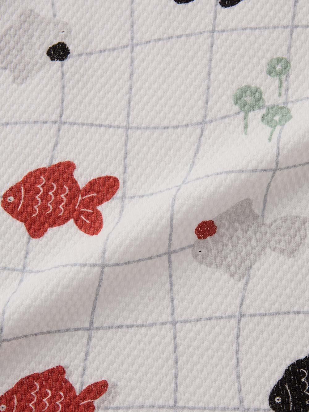 ロンパース・カバーオール|【mocmof】金魚柄サマーロンパース