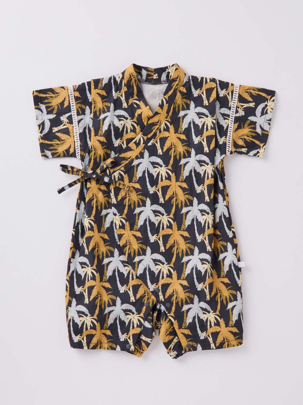 シーズンアイテム|【mocmof】帯付き甚平ロンパース|キャメル