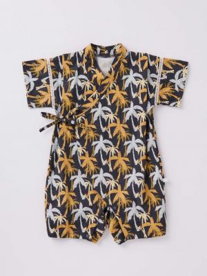 シーズンアイテム|【mocmof】帯付き甚平ロンパース|キャメル