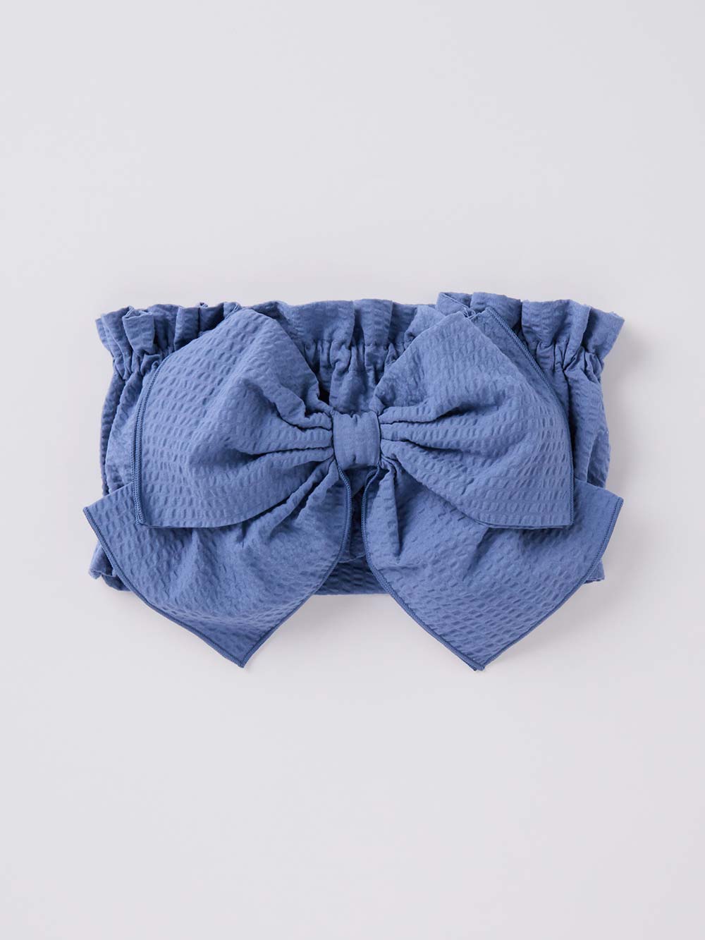 シーズンアイテム|【mocmof】帯付き甚平ロンパース|サックス