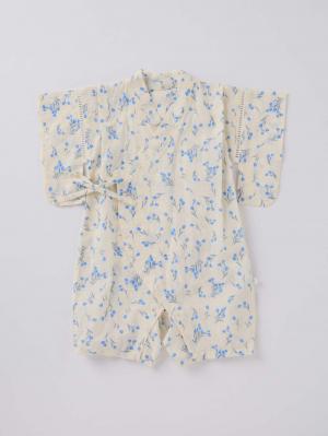 シーズンアイテム|【mocmof】帯付き浴衣ロンパース|アイボリー