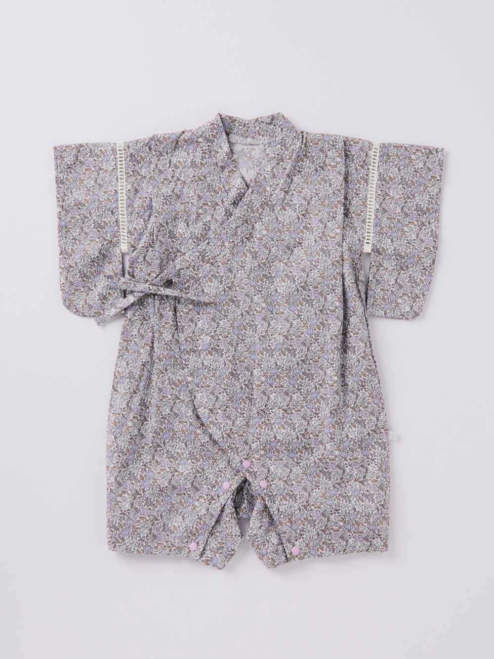 シーズンアイテム|【mocmof】帯付き浴衣ロンパース|パープル
