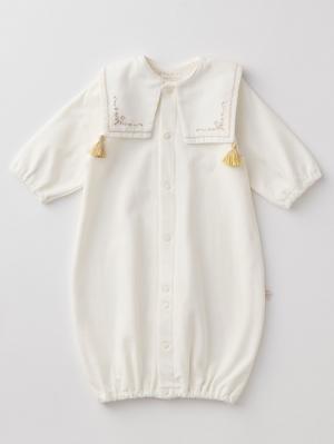 セレモニードレス|春夏秋冬【Angeliebeオリジナル】タッセル付きおめかしドレス&帽子セット|ホワイト