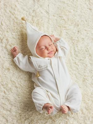 セレモニードレス|春夏秋冬【Angeliebeオリジナル】タッセル付きおめかしドレス&帽子セット|ホワイト