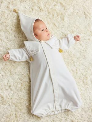 セレモニードレス|春夏秋冬【Angeliebeオリジナル】タッセル付きおめかしドレス&帽子セット|ホワイト