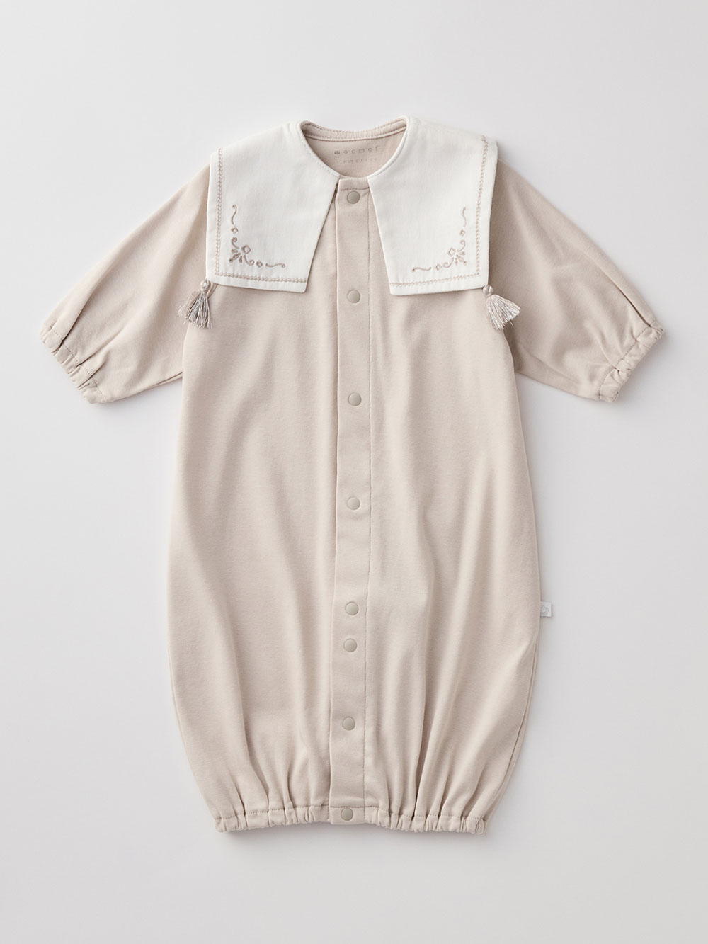 セレモニードレス|春夏秋冬【Angeliebeオリジナル】タッセル付きおめかしドレス&帽子セット|ライトグレー