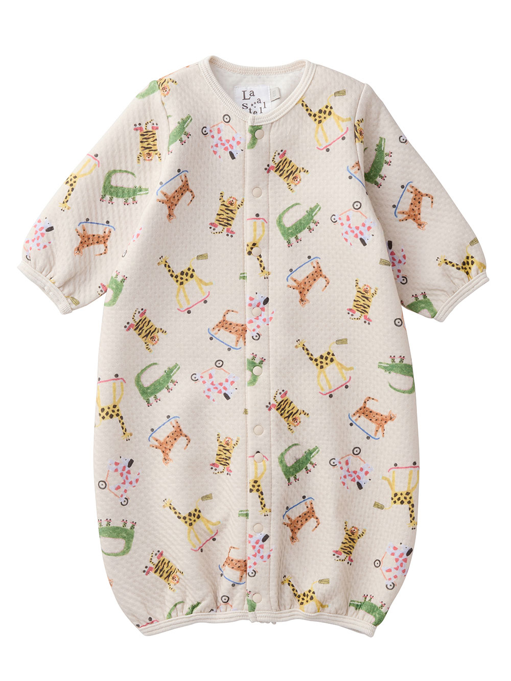 ツーウェイオール（2WAYオール）|【La Stella】総柄キルト２WAYオール|動物柄