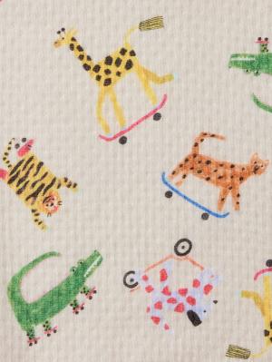 ツーウェイオール（2WAYオール）|【La Stella】総柄キルト２WAYオール|動物柄